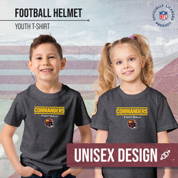 Washington Commanders NFL Youth Football Helmet Tagless T-Shirt - Charcoal