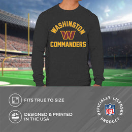 Washington Commanders NFL Gameday Adult Football Long Sleeve Shirt - Charcoal