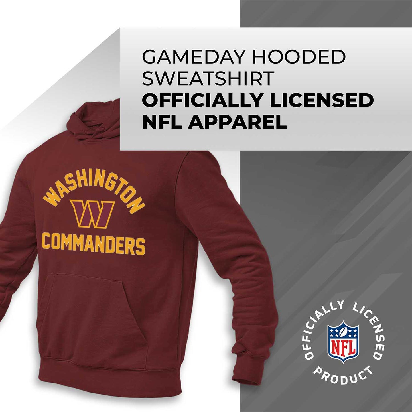 Washington Commanders NFL Adult Gameday Hooded Sweatshirt - Maroon