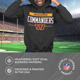 Washington Commanders NFL Adult Gameday Charcoal Hooded Sweatshirt - Charcoal