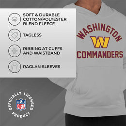 Washington Commanders NFL Youth Gameday Hooded Sweatshirt - Sport Gray