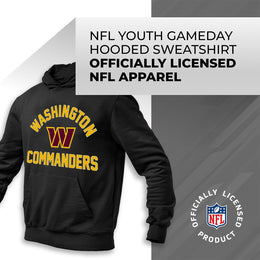 Washington Commanders NFL Youth Gameday Hooded Sweatshirt - Black