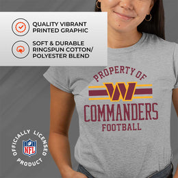 Washington Commanders NFL Women's Property Of Lightweight Plus Size T-Shirt - Sport Gray