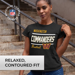 Washington Commanders NFL Gameday Women's Relaxed Fit T-shirt - Black