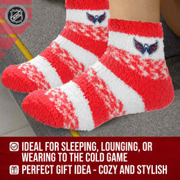 Washington Capitals NHL Unisex Cozy Sleep Socks - Red