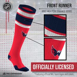Washington Capitals NHL Adult Knee High-Performance Socks - Red