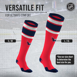 Washington Capitals NHL Adult Knee High-Performance Socks - Red