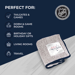 Washington Capitals NHL Silk Touch Sherpa Throw Blanket - Red