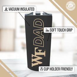Wake Forest Demon Deacons NCAA Stainless Steel Travel Tumbler for Dad - Black