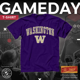 Washington Huskies NCAA Adult Gameday Cotton T-Shirt - Purple