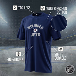Winnipeg Jets NHL Adult Game Day Unisex T-Shirt - Navy