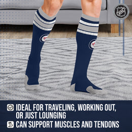 Winnipeg Jets NHL Adult Knee High-Performance Socks - Navy