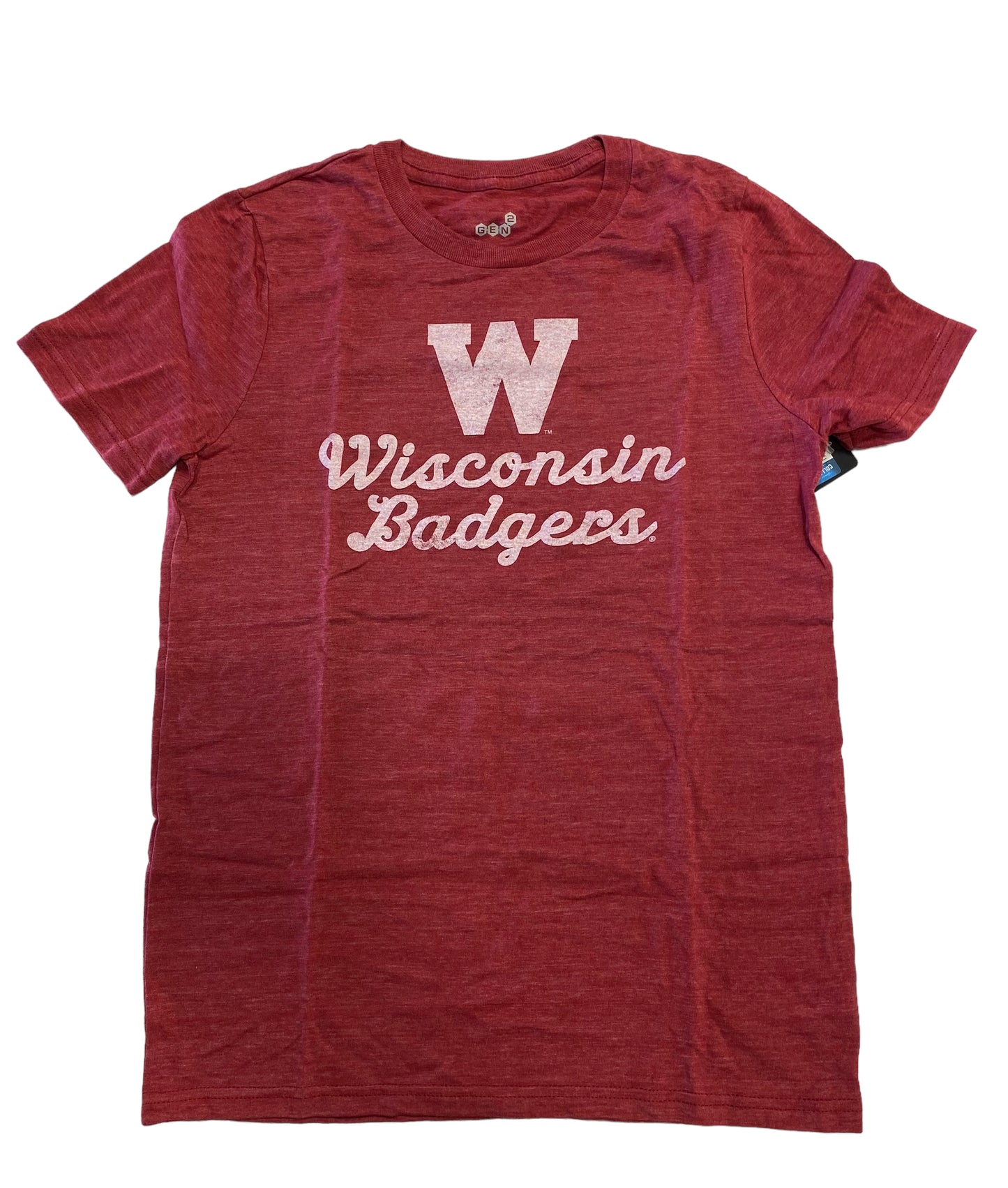 Wisconsin Badgers Youth Retro Vault Tri-Blend T-Shirt  - Red