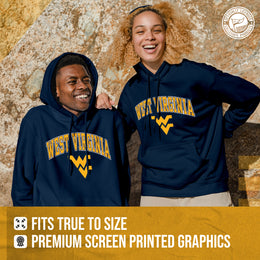 West Virginia Mountaineers Adult Arch & Logo Soft Style Gameday Hooded Sweatshirt - Navy