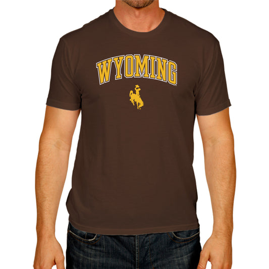 Wyoming Cowboys NCAA Adult Gameday Cotton T-Shirt - Brown
