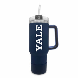 Yale Bulldogs College & University 40 oz Travel Tumbler With Handle - Navy