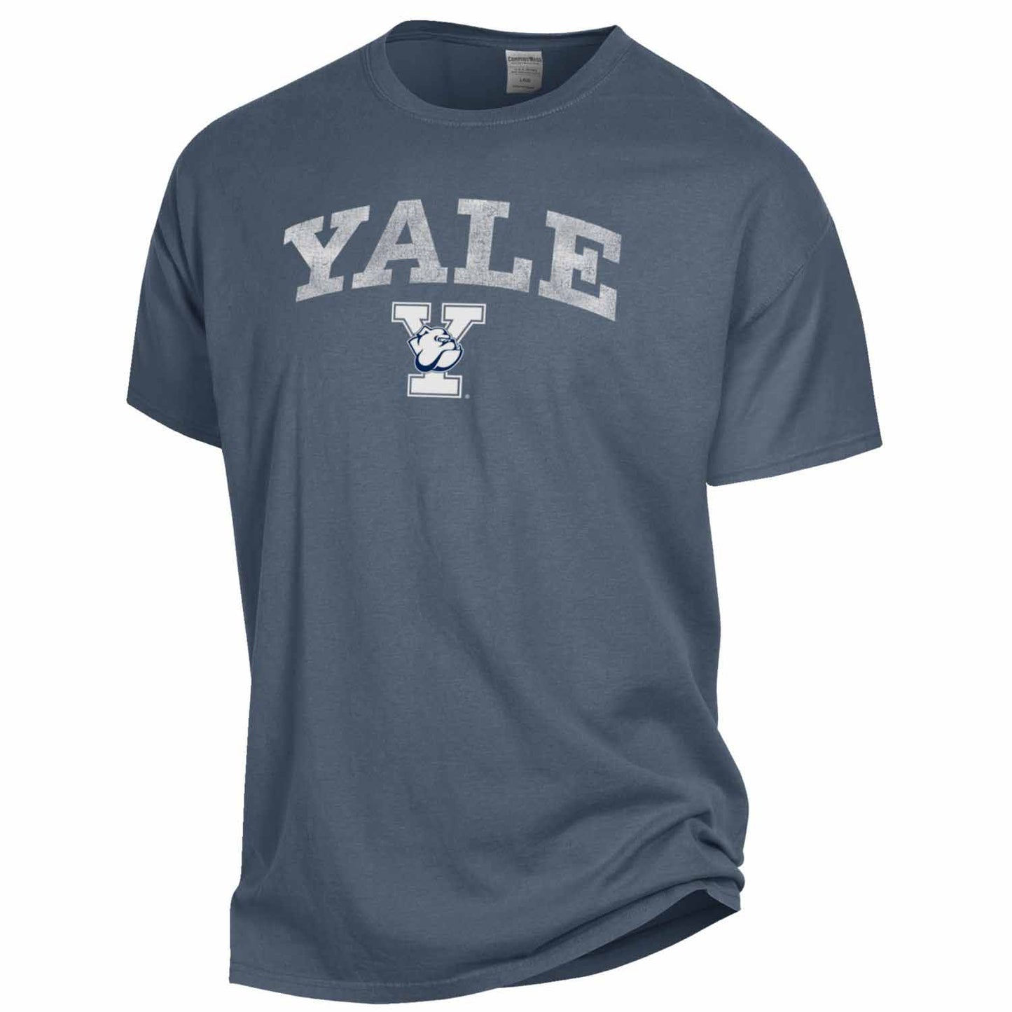 Yale Bulldogs Adult Ultra Soft Comfort Wash T-Shirt - Team Color