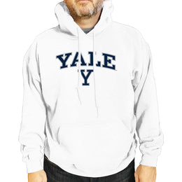 Yale Bulldogs Adult Arch & Logo Soft Style Gameday Hooded Sweatshirt - White