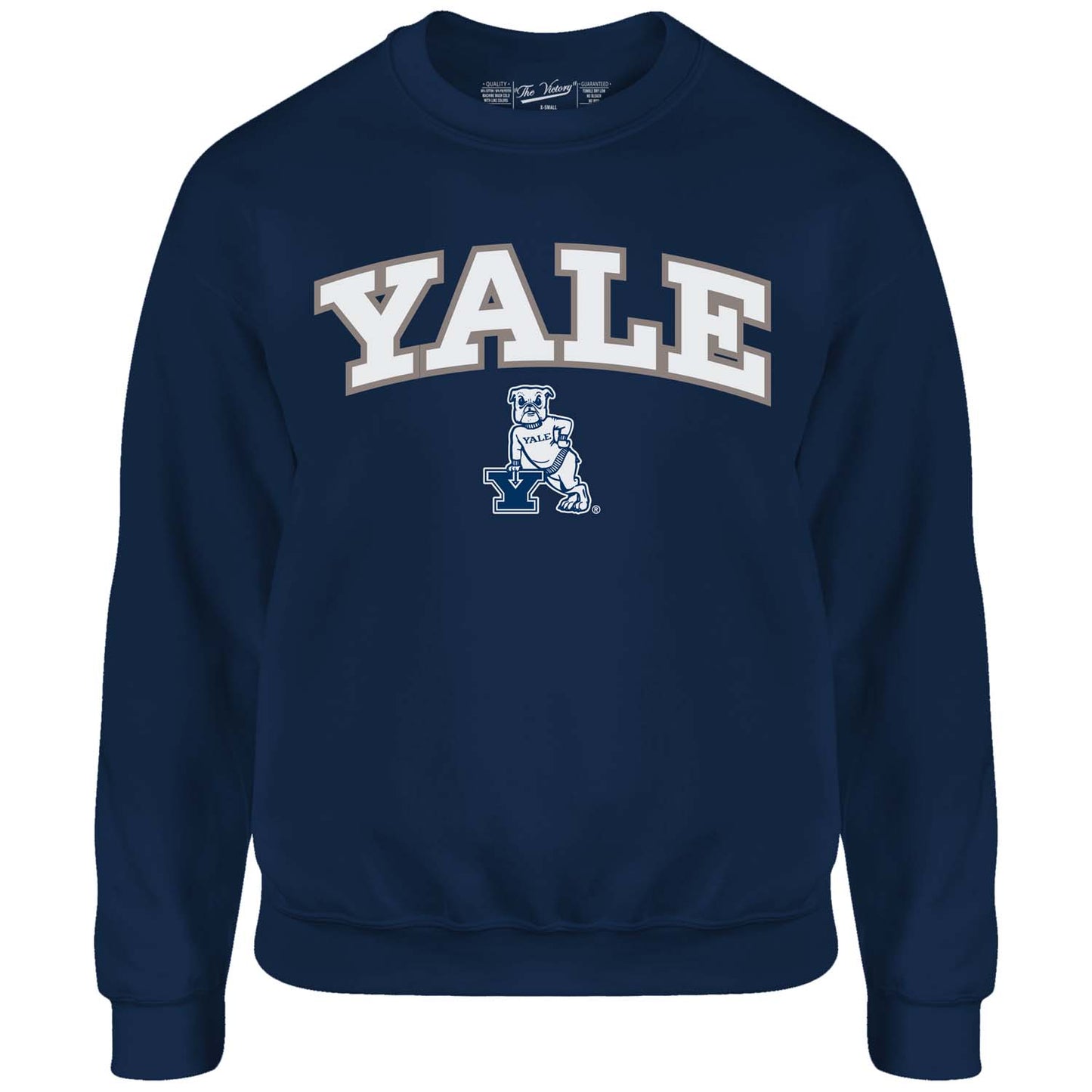 Yale Bulldogs NCAA Adult Tackle Twill Crewneck Sweatshirt - Navy