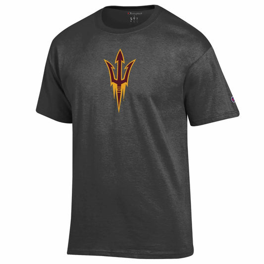 Arizona State Sun Devils Champion Adult NCAA Soft Style Mascot Tagless T-Shirt - Charcoal