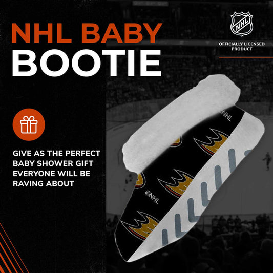 Anaheim Ducks NHL Baby Booties Infant Boys Girls Cozy Slipper Socks - Black