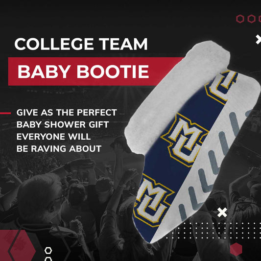 Marquette Golden Eagles College Baby Booties Infant Boys Girls Cozy Slipper Socks - Navy