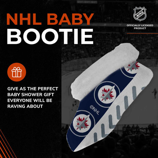 Winnipeg Jets NHL Baby Booties Infant Boys Girls Cozy Slipper Socks - Navy