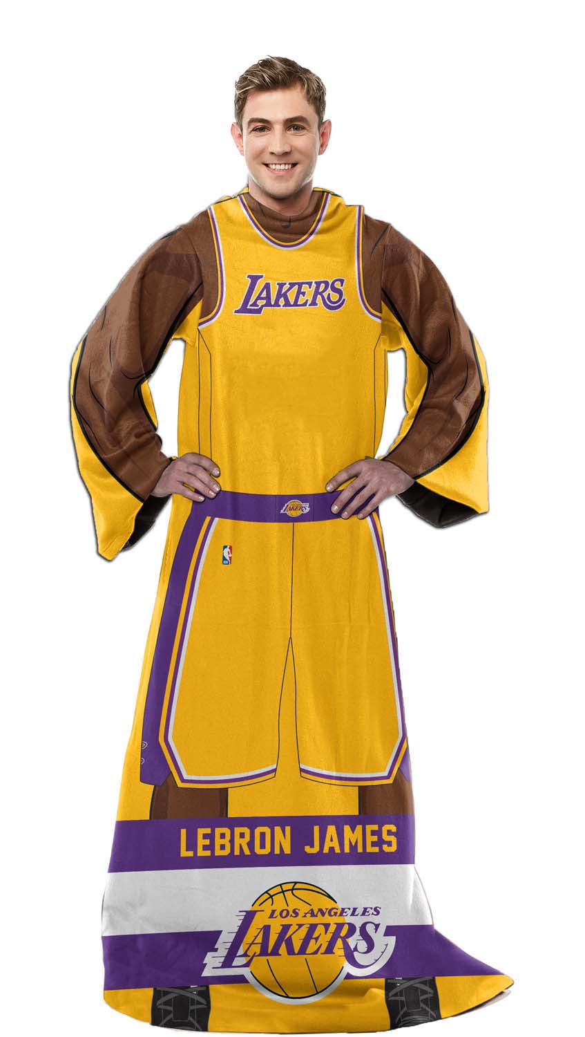 Los Angeles Lakers Officially Licensed Wearable Blankets with Sleeves - Gold