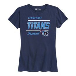 Tennessee Titans NFL Womens Plus Size Relaxed Fit T-Shirt - Navy