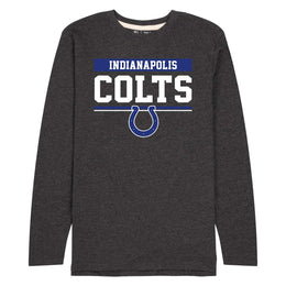 Indianapolis Colts NFL Adult Charcoal Long Sleeve T Shirt - Charcoal