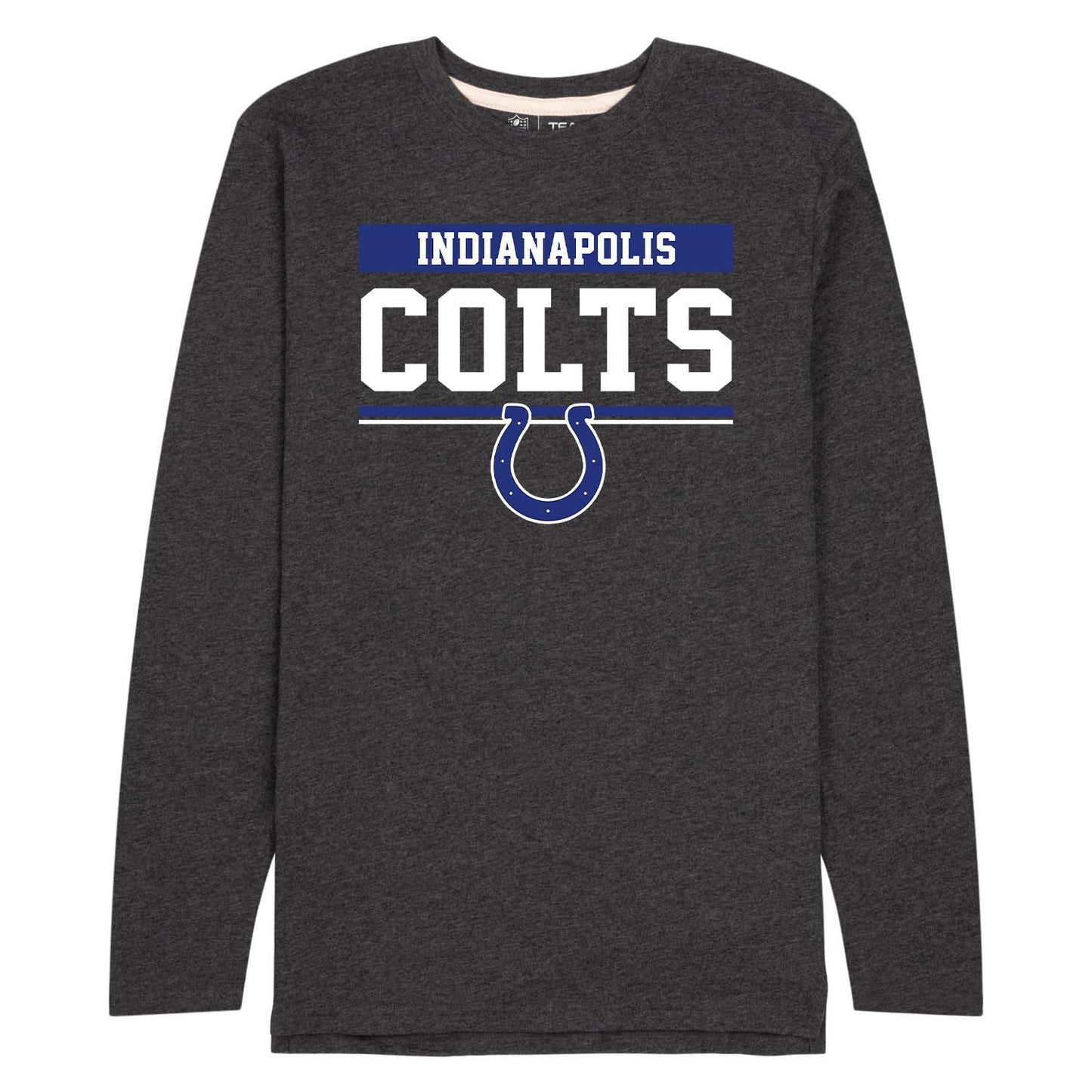 Indianapolis Colts NFL Adult Charcoal Long Sleeve T Shirt - Charcoal