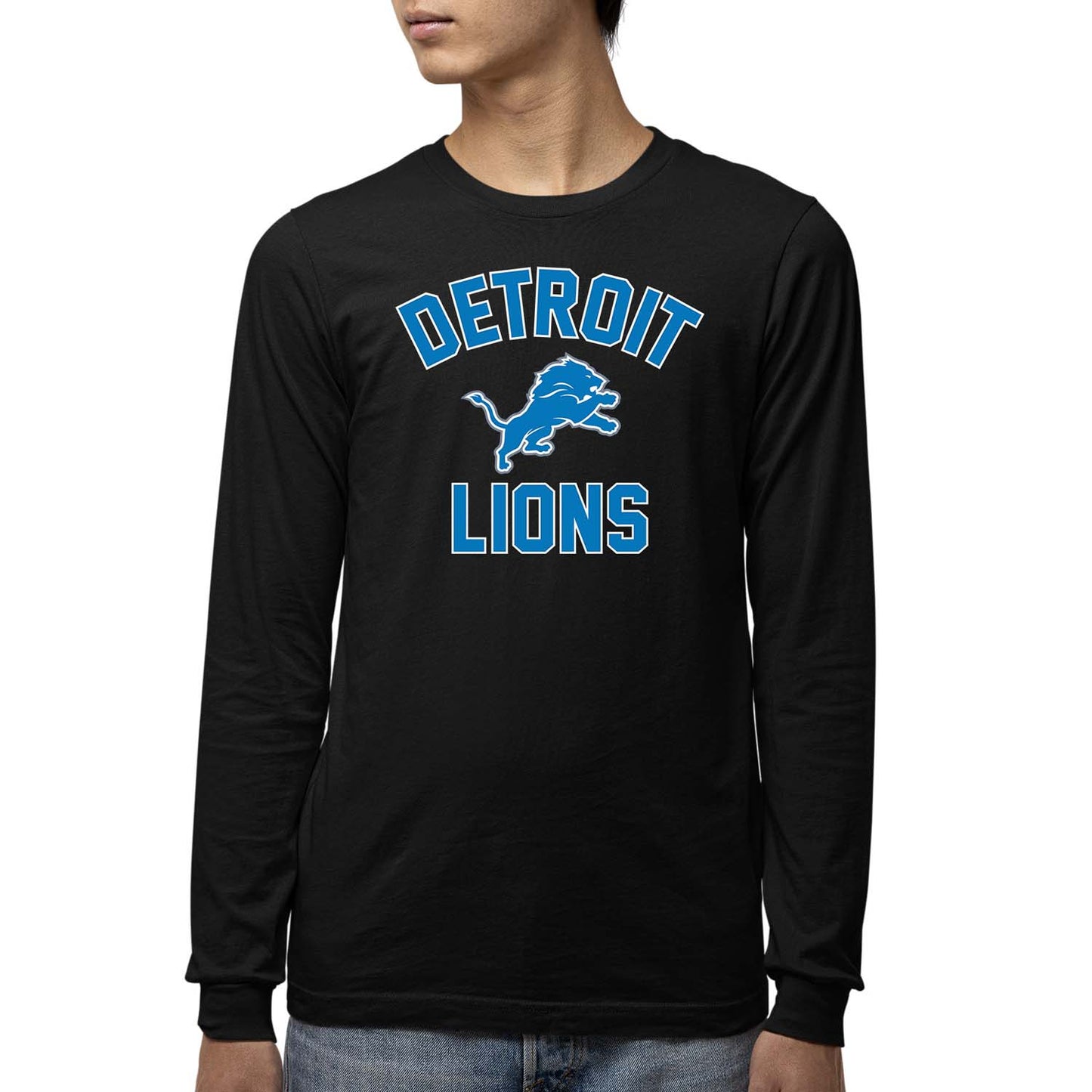 Detroit Lions NFL Gameday Youth Football Long Sleeve Shirt - Black