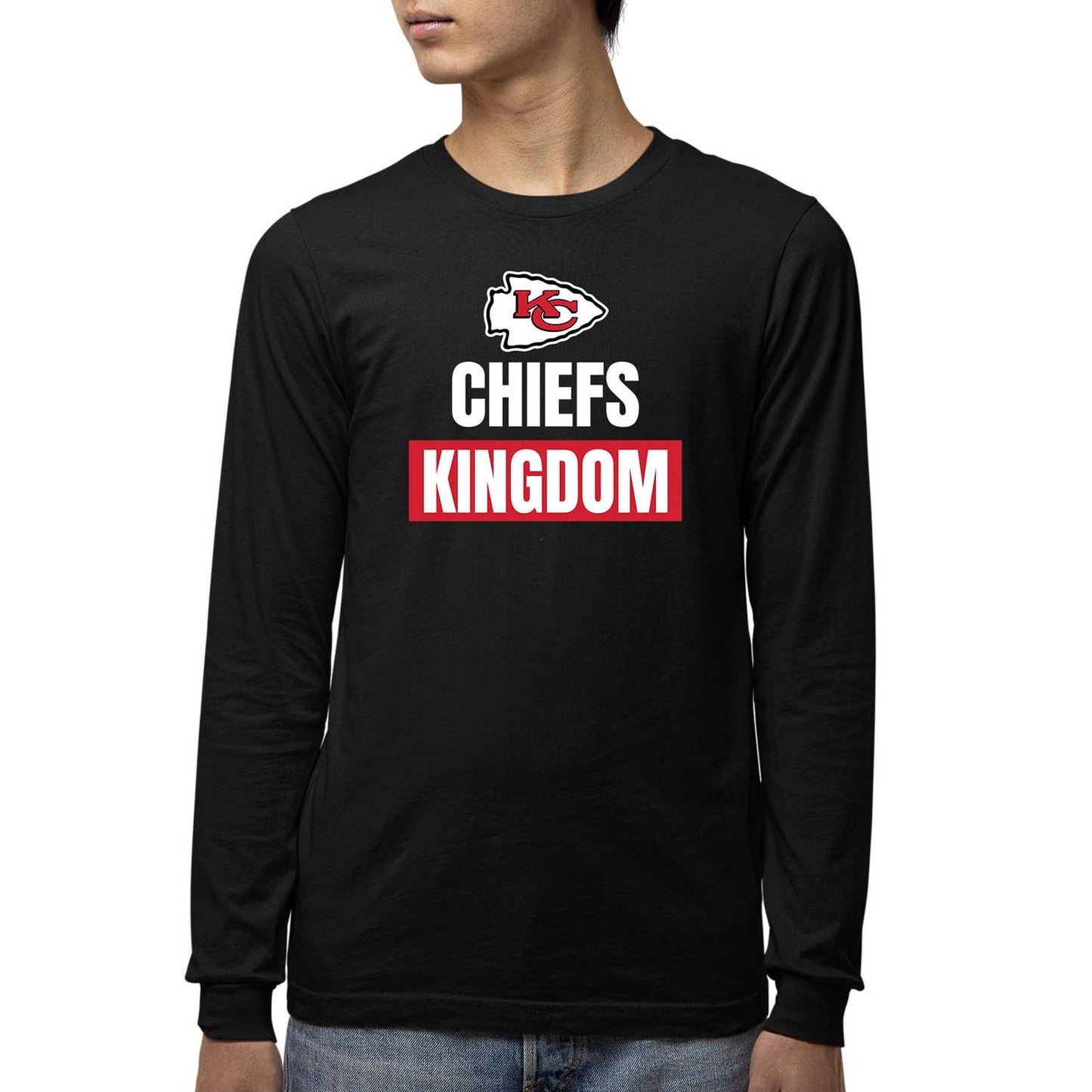 Kansas City Chiefs NFL Youth Team Slogan Long Sleeve Shirt  - Black