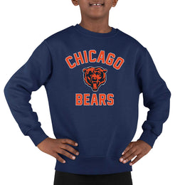 Chicago Bears NFL Youth Gameday Crewneck Sweatshirt - Navy
