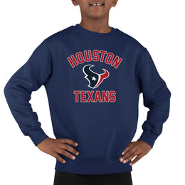 Houston Texans NFL Youth Gameday Crewneck Sweatshirt - Navy