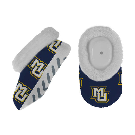 Marquette Golden Eagles College Baby Booties Infant Boys Girls Cozy Slipper Socks - Navy