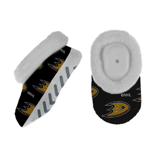 Anaheim Ducks NHL Baby Booties Infant Boys Girls Cozy Slipper Socks - Black
