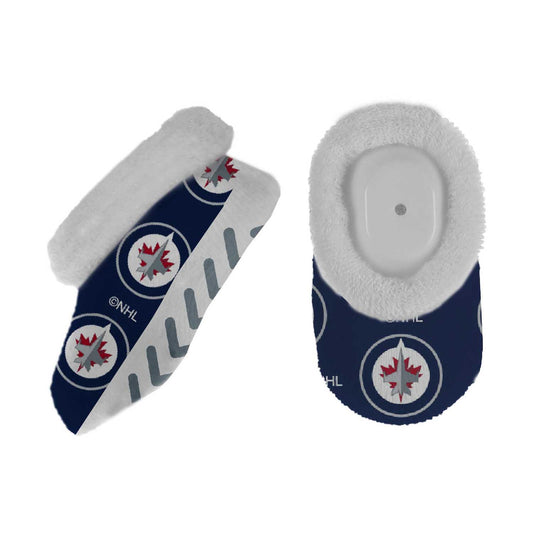 Winnipeg Jets NHL Baby Booties Infant Boys Girls Cozy Slipper Socks - Navy