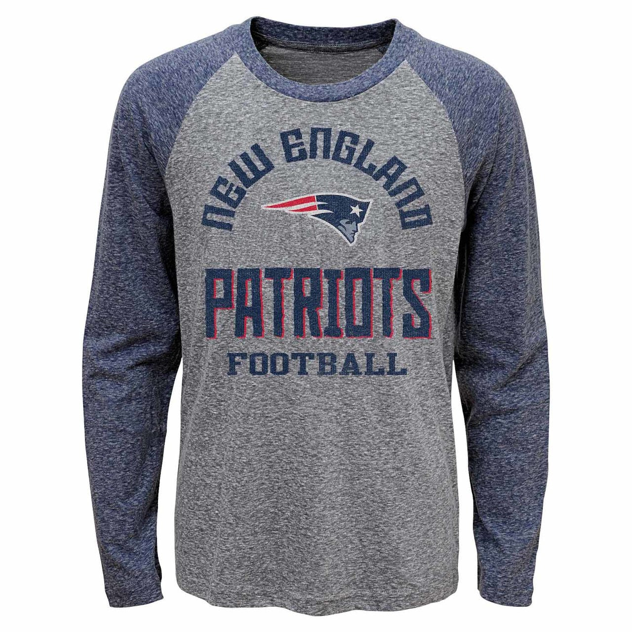 New England Patriots  Youth NFL Raglan Classic Long Sleeve Shirt  - Team Color