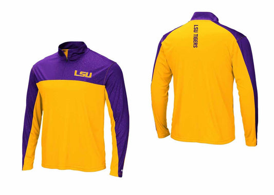 LSU Tigers  Adult Luge 1/4 Zip Windshirt - Team Color