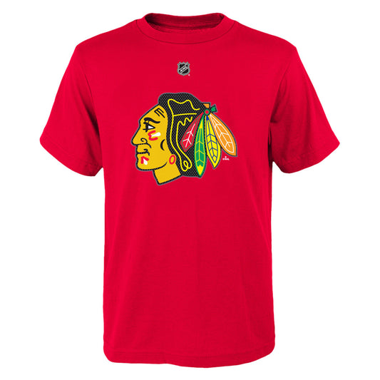 Chicago Blackhawks  Youth Corey Crawford Player Name and Number T-Shirt - Red