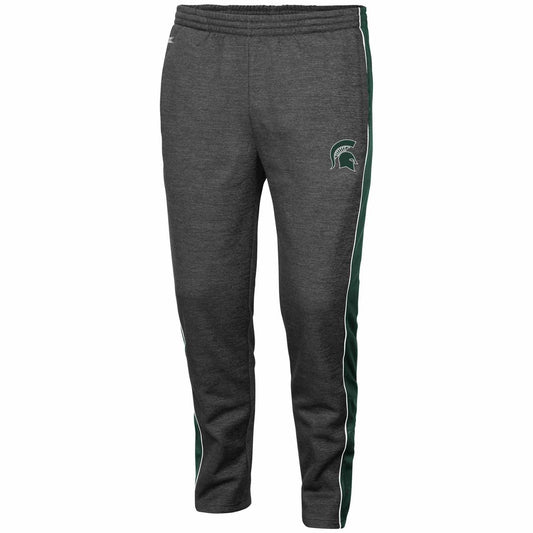 Michigan State Spartans  Adult NCAA Luge Fleece Pants - Charcoal