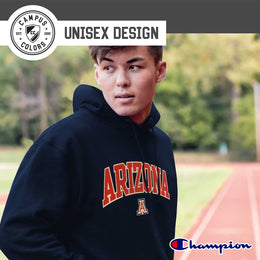 Arizona Wildcats Champion Adult Tackle Twill Hooded Sweatshirt - Navy