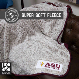 Arizona State Sun Devils Frosty Fleece 60 X 50 Blanket - Maroon