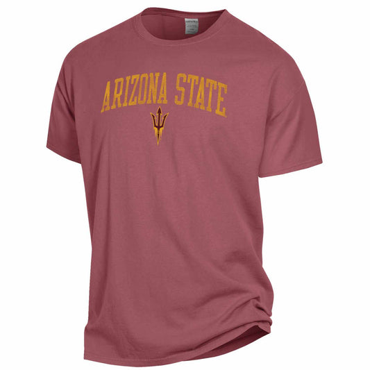 Arizona State Sun Devils Adult Ultra Soft Comfort Wash T-Shirt - Team Color