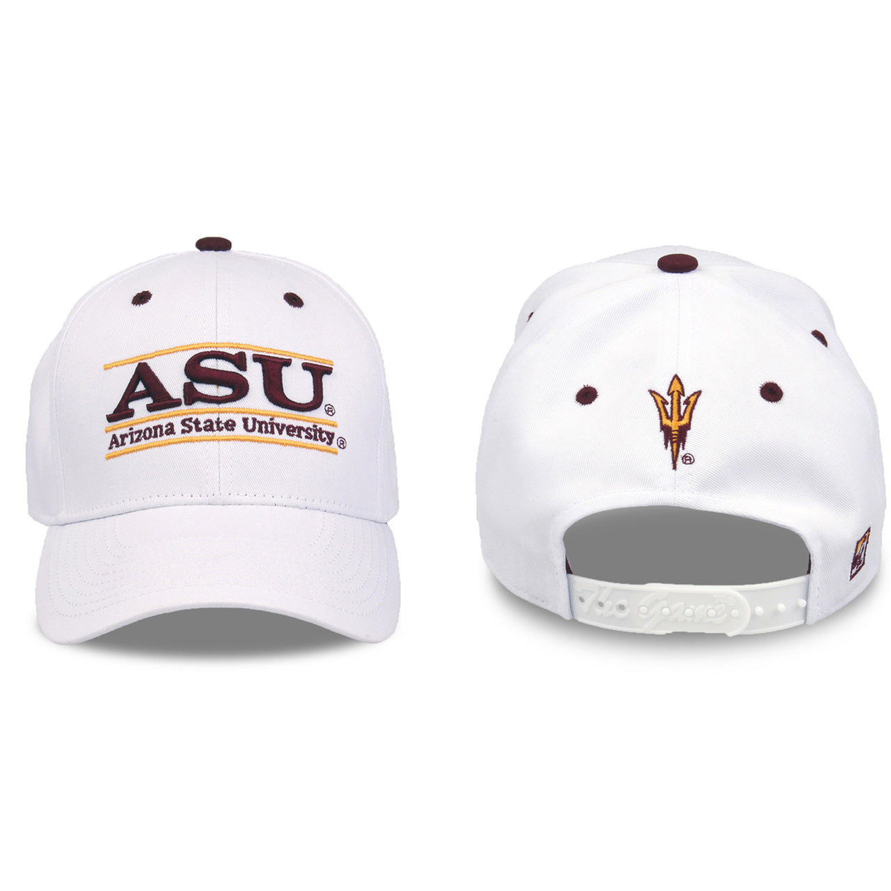 Arizona State Sun Devils  Adult Game Bar Adjustable Hat - White
