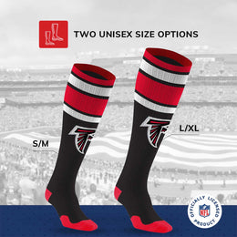 Atlanta Falcons NFL Adult Compression Socks - Black