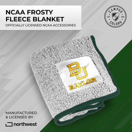 Baylor Bears NCAA Silk Sherpa College Throw Blanket - Green