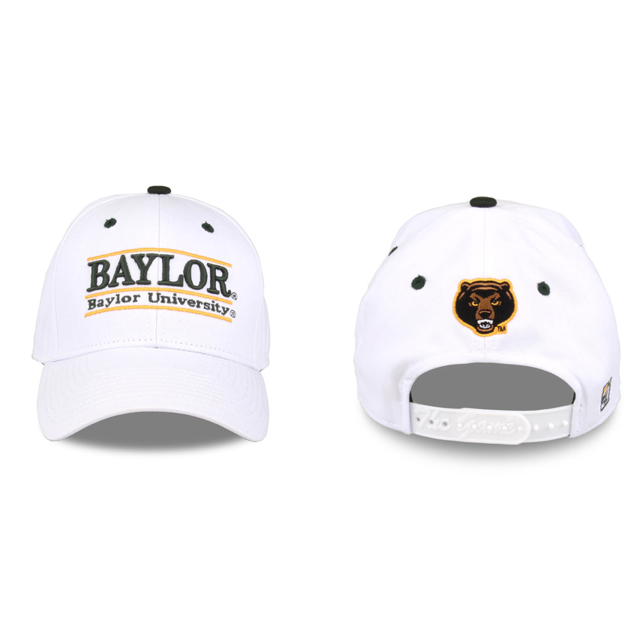 Baylor Bears  Adult Game Bar Adjustable Hat - White