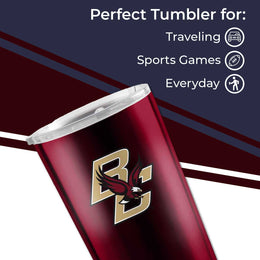 Boston College Eagles 20 oz Overtime Insulated Stainless Steel Coffee and Travel Tumbler - Maroon